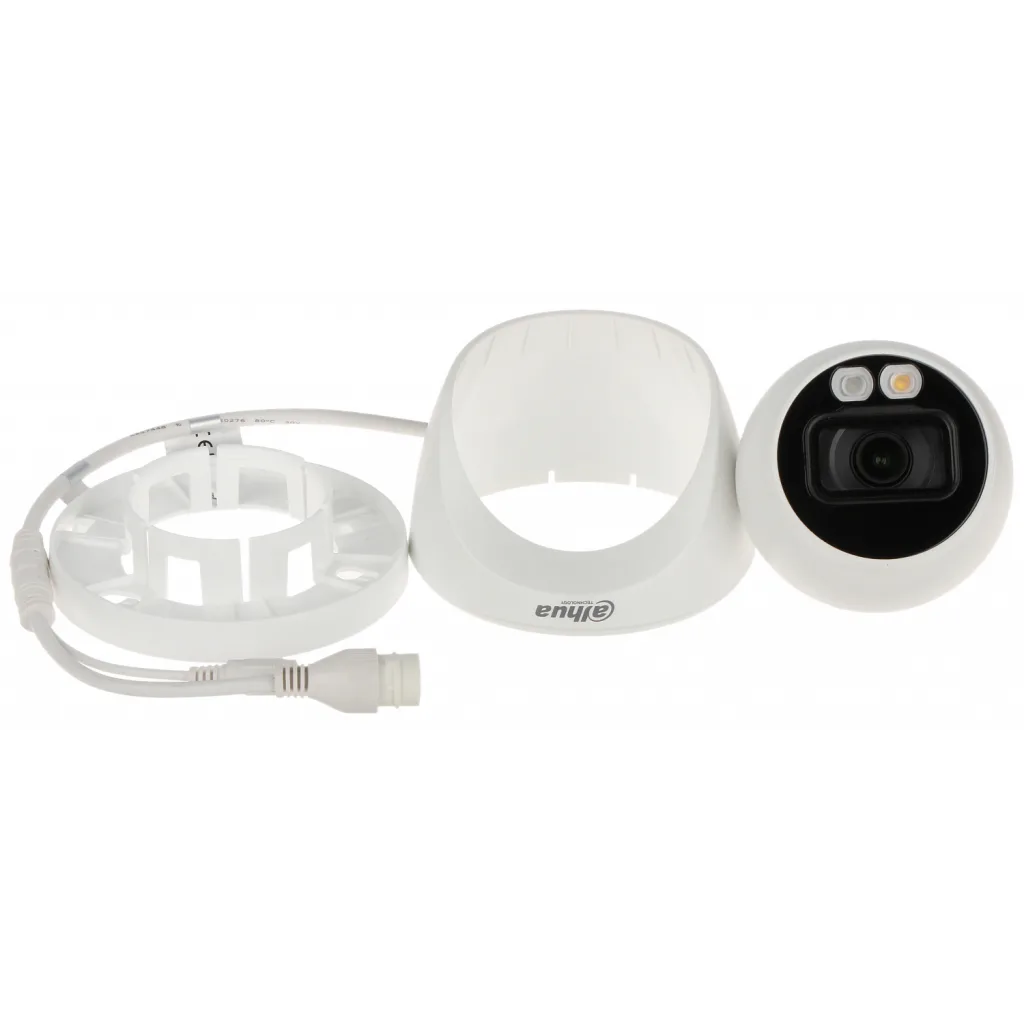DAHUA IPC-HDW2449T-S-IL, 4Mpix, Full Color, 2,8mm Lens, H265+, 30Mt Gece Görüşü, IP67, Dahili Mikrofon, PoE Dome IP Kame