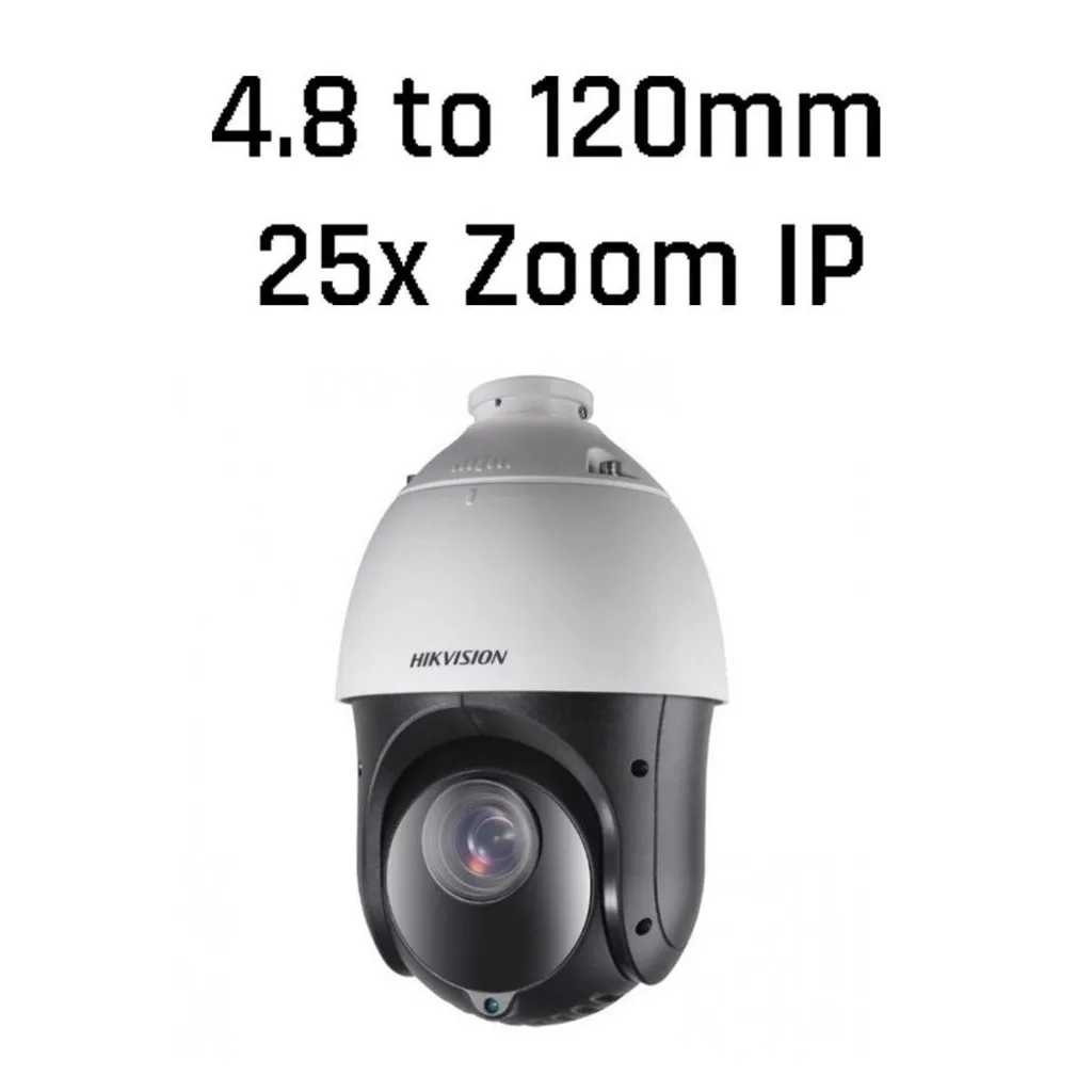 HIKVISION DS-2DE4425IW-DE, 4Mpix, 4,8-120mm Lens, 25X Optik Zoom, 100Mt Gece Görüşü, SD Kart, PoE, Ses Giriş Çıkış, H265