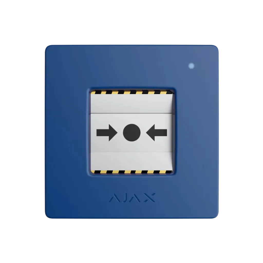 AJAX, Manual Call Point, Kablosuz, KIRBAS BUTONU NC, MAVİ