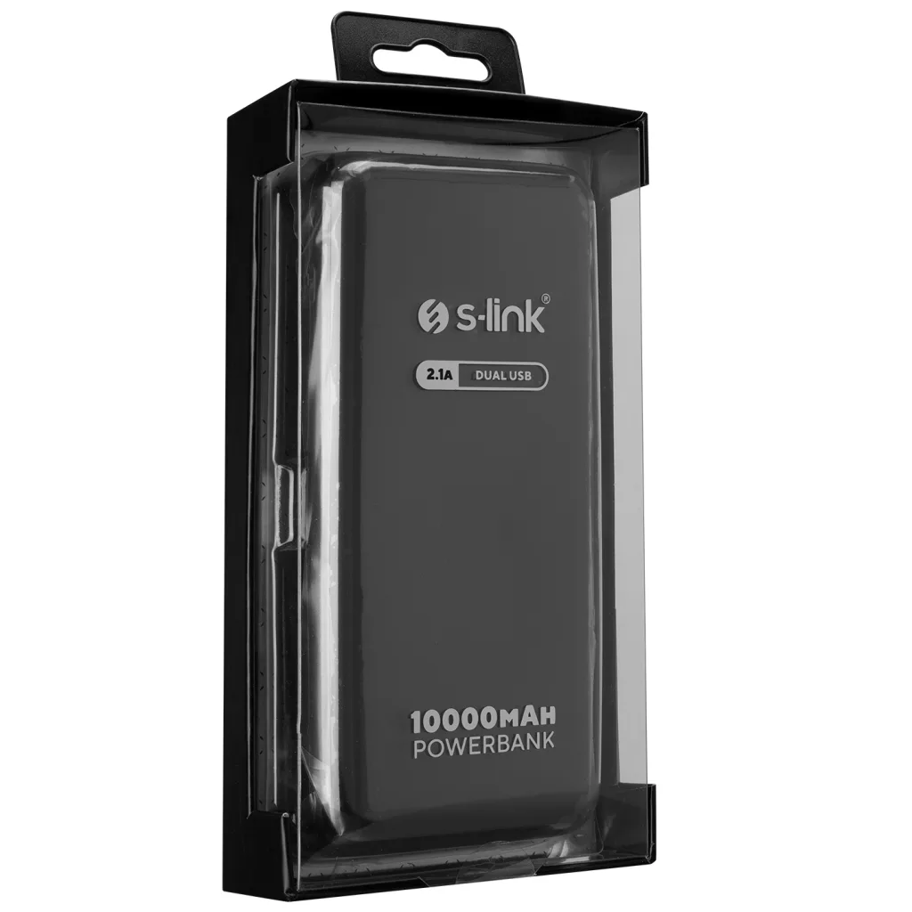 S-LINK IP-G13K, Siyah, 10.000mAh, 1xUSB, 1xMicro USB, 4in1 Kablolu (Type-C, Lightning, Micro ve USB), LCD Göstergeli, Po