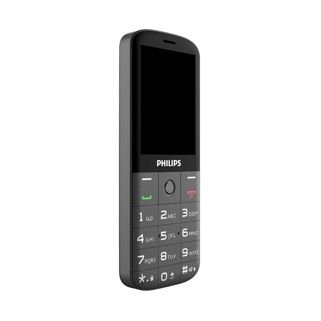 PHILIPS Xenium E227, 32Mb, Siyah, 32Mb Ram, 2,8inc Ekran, Arka Kamera, Çift Sim Desteği, FM Radyo, 1700mAh Pil, El Fener
