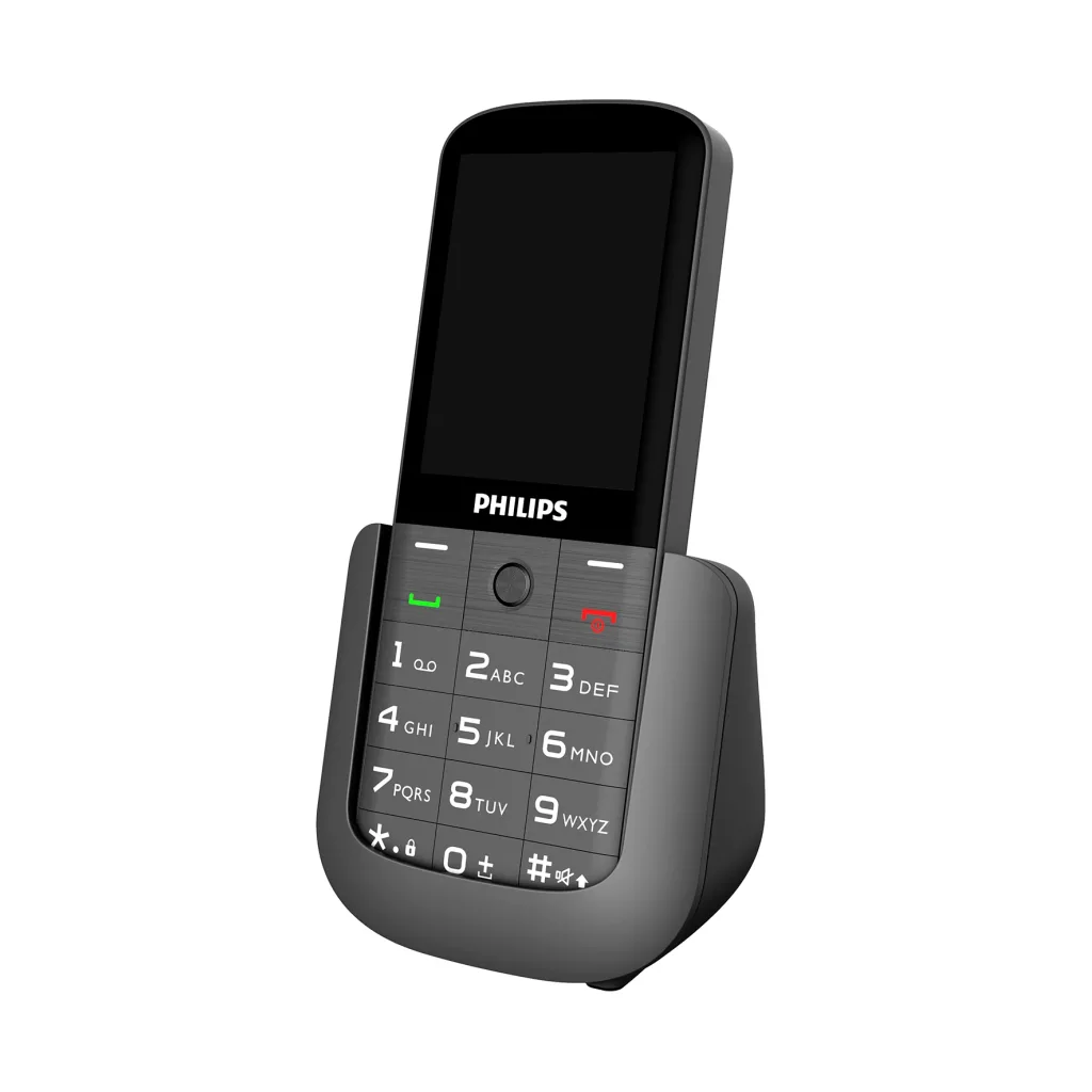 PHILIPS Xenium E227, 32Mb, Siyah, 32Mb Ram, 2,8inc Ekran, Arka Kamera, Çift Sim Desteği, FM Radyo, 1700mAh Pil, El Fener