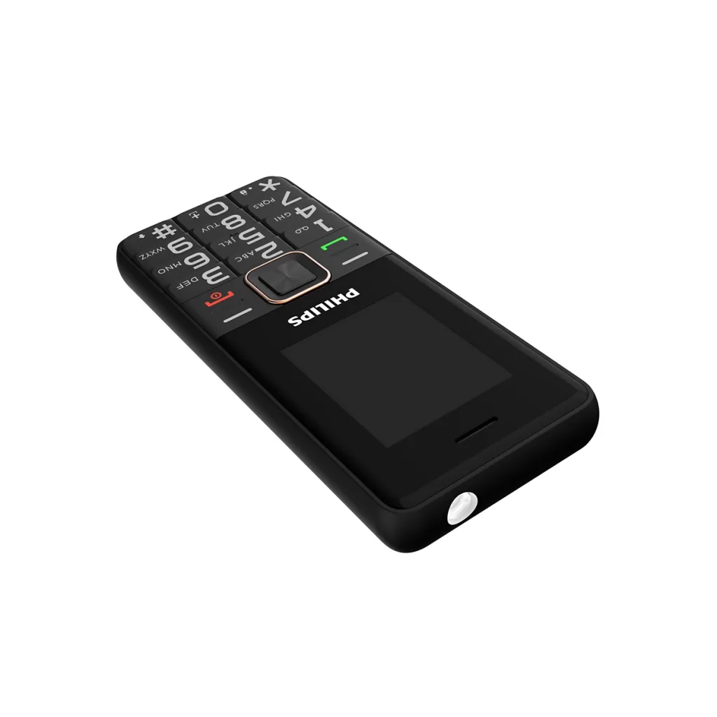 PHILIPS Xenium E6105, 128Mb, Siyah, 48Mb Ram, 1,77inc Ekran, 4G Çift Sim Desteği, FM Radyo, 1000mAh Pil, Türkiye KVK Gar