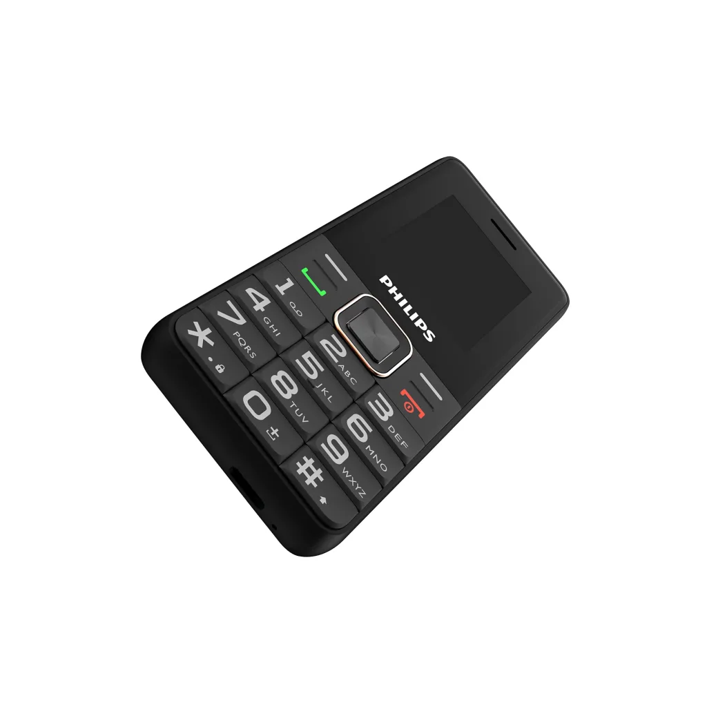 PHILIPS Xenium E6105, 128Mb, Siyah, 48Mb Ram, 1,77inc Ekran, 4G Çift Sim Desteği, FM Radyo, 1000mAh Pil, Türkiye KVK Gar