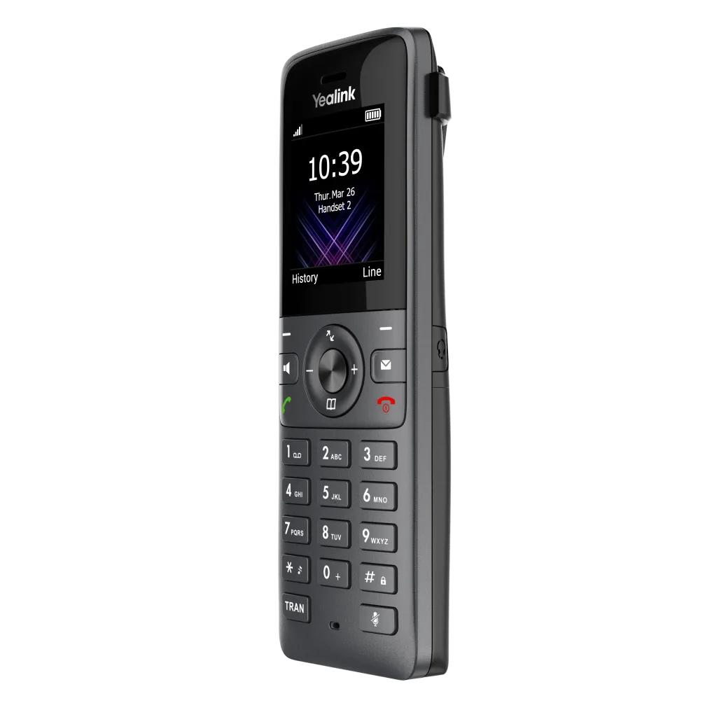YEALINK W73H, Dect, Kablosuz IP TELEFON, Siyah, 1.8" Renkli Ekran, 35 Saat Konuşma, 400 Saat Bekleme