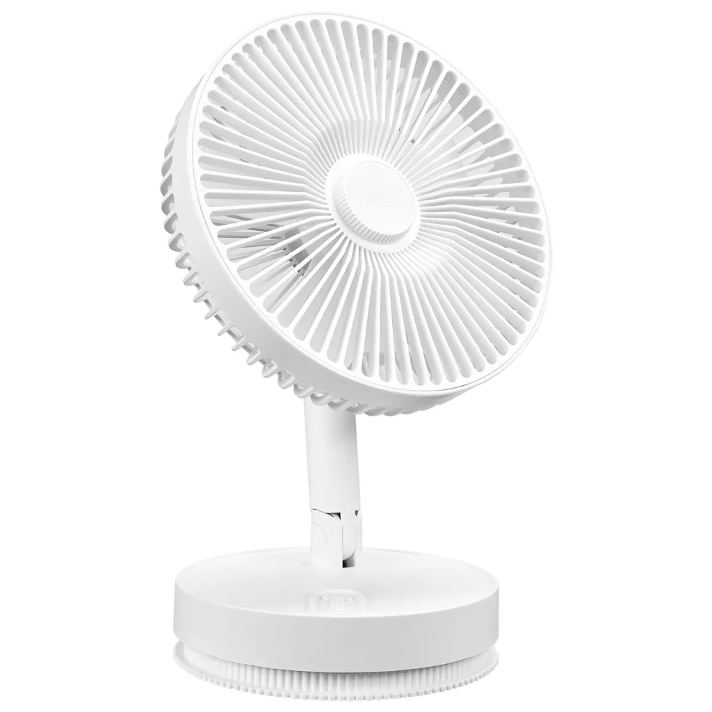 EVEREST EFN-600, BEYAZ, 4 Kademeli Hız, Masaüstü Kullanım, Taşınabilir, Dahili 2000mAh Bataryalı, USB Şarj Girişli, Kuma