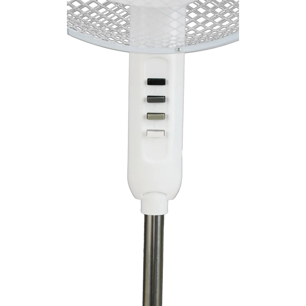 EVEREST FAN10, BEYAZ, EcoWind, 3 Kademeli Hız, 40cm 3 Kanat Pervane ve Çerçeve, 45W, Otomatik Salınım, Yükseklik Ayarlı