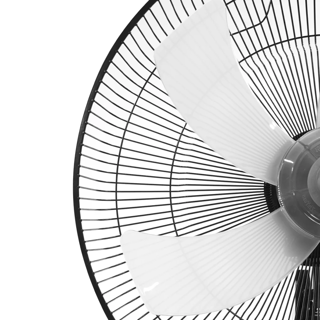 EVEREST FAN11, SİYAH, CoolAir, 3 Kademeli Hız, 40cm 5 Kanat Pervane ve Çerçeve, 45W, Otomatik Salınım, Yükseklik Ayarlı