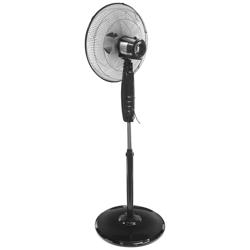 EVEREST FAN11, SİYAH, CoolAir, 3 Kademeli Hız, 40cm 5 Kanat Pervane ve Çerçeve, 45W, Otomatik Salınım, Yükseklik Ayarlı