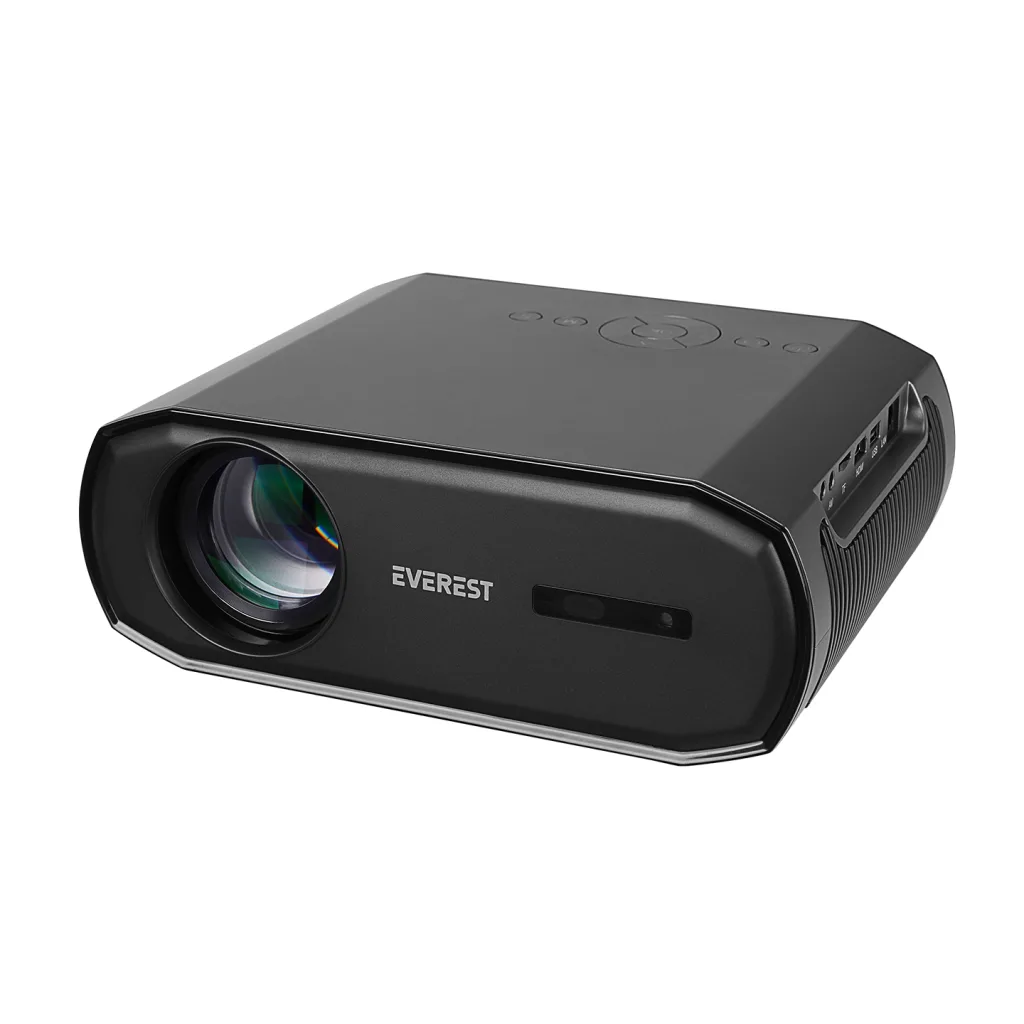 EVEREST PJ06, 350 LED Lümen, 1920X1080, 1xHDMI, 1xUSB, TF Soket, WiFi, 1xLAN, Bluetooth, 30.000 Saat Led Ömrü, 3W Speake
