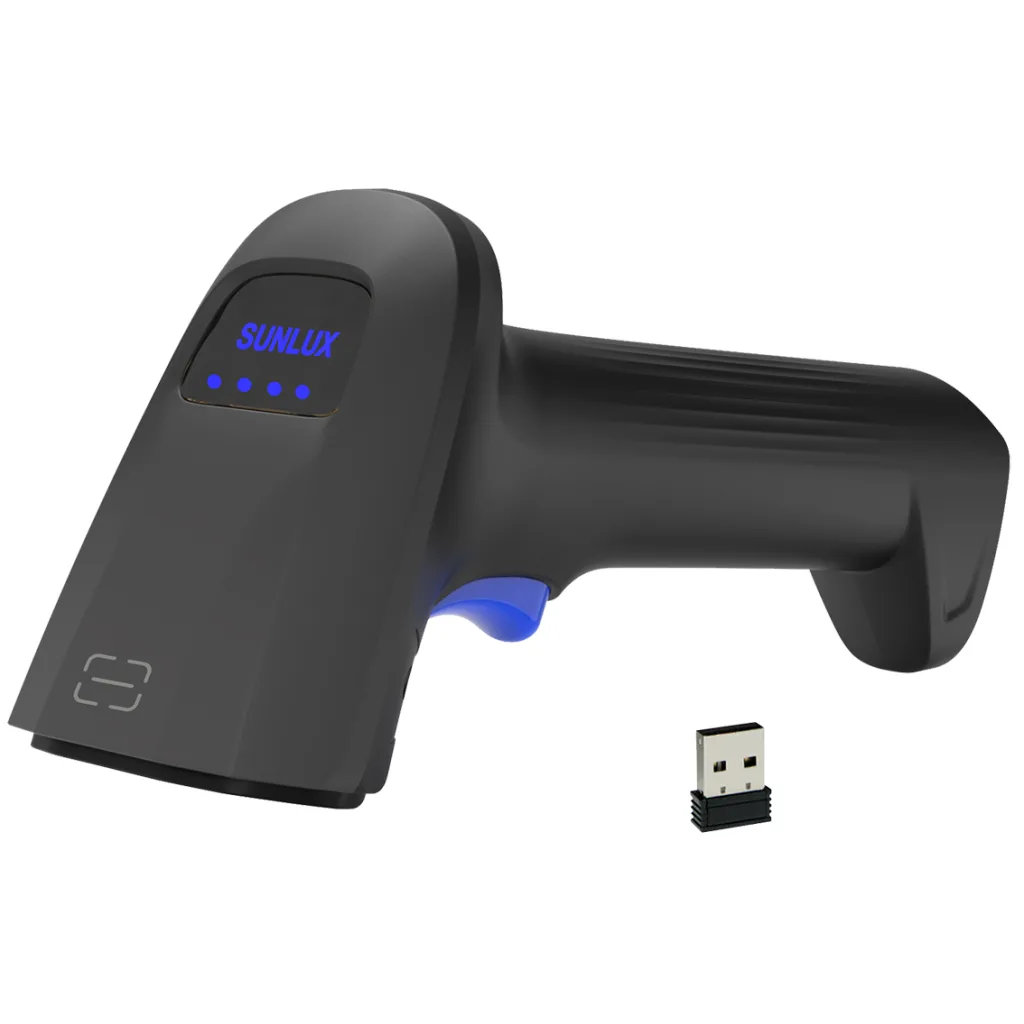 SUNLUX RW10, EL Tipi, Cmos, Kablosuz, Wi-Fi, Bluetooth, USB Bağlantı (Dongle), 2D Karekod, Barkod Okuyucu