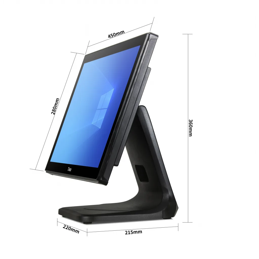 Tiwox TP-4950, Intel i5 5.Nesil, 18.5" Ekran, 8GB Ram, 128GB SSD, Endüstriyel, Dokunmatik Pos PC