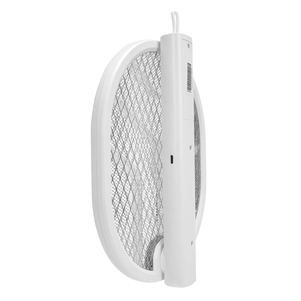 ASONIC AS-A26, Beyaz, 3000V, Raket Tipi, UV Mor Işıklı, 1200mAh, Bataryalı, Şarj Edilebilir, Katlanabilir, Sinek Öldürüc