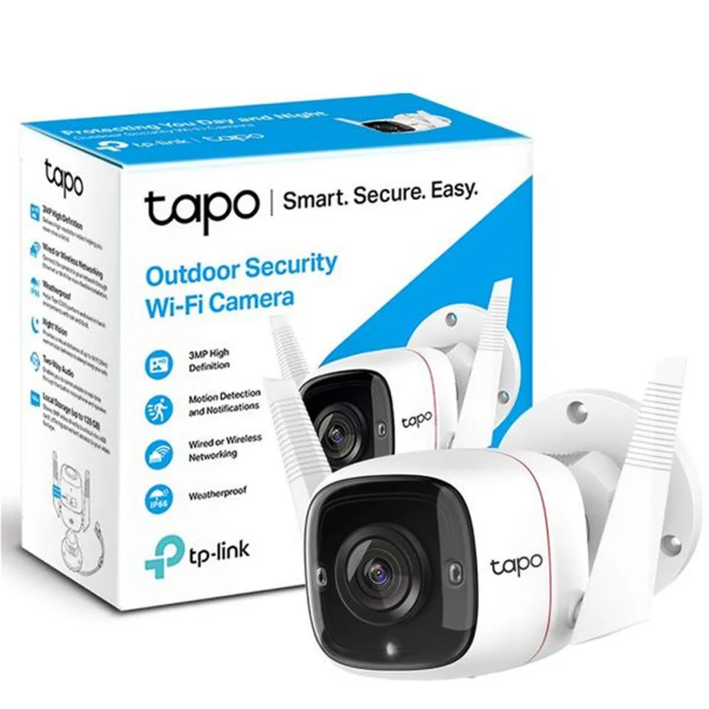 TP-LINK Tapo TC65 (C310), 3,0Mpix, İç ve Dış Mekan, IP66, WiFi, 30Mt. Gece Görüşü, İki Yönlü Ses Güvenlik Kamerası