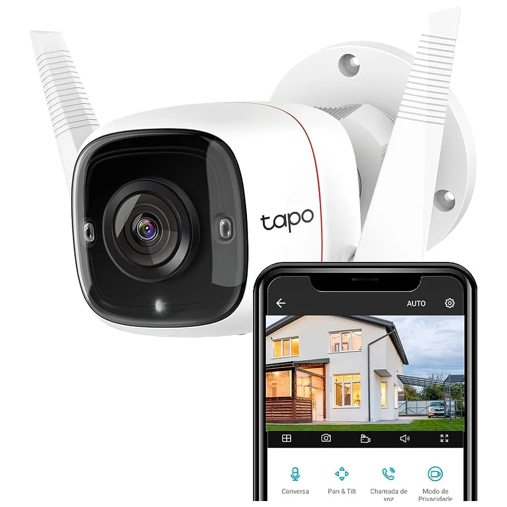 TP-LINK Tapo TC65 (C310), 3,0Mpix, İç ve Dış Mekan, IP66, WiFi, 30Mt. Gece Görüşü, İki Yönlü Ses Güvenlik Kamerası