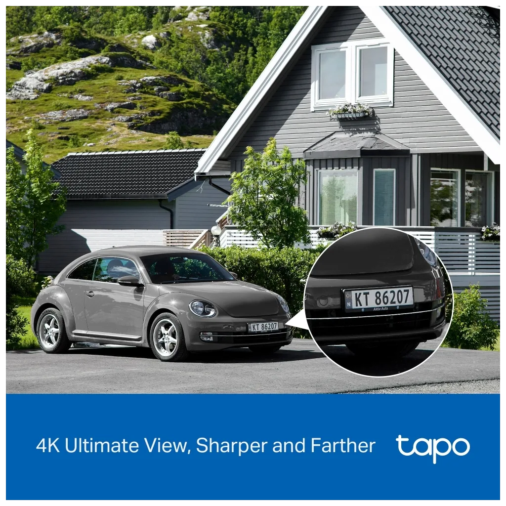 TP-LINK Tapo TC92 KIT (C660 KIT), 4K, 8,0Mpix, Dış Mekan, IP65, WiFi, 12Mt. Renkli Gece Görüşü, İki Yönlü Ses, Yapay Zek