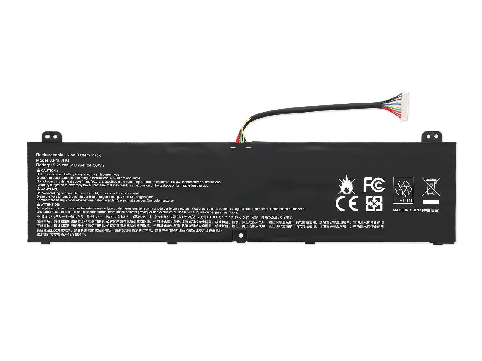 RETRO Acer Predator PT515-52, AP18JHQ Notebook Bataryası