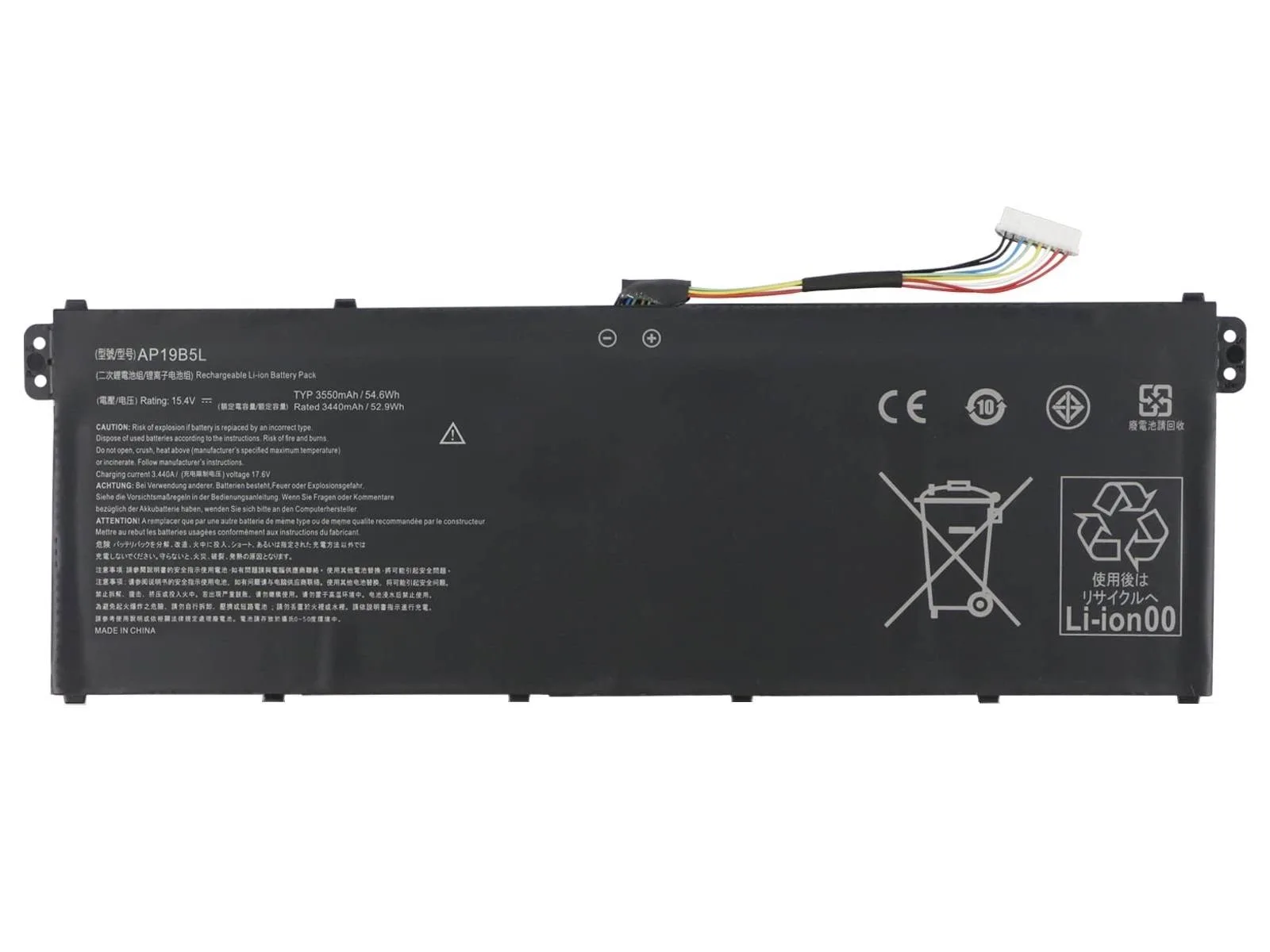 RETRO Acer Aspire AP19B5L 4-Cell Notebook Bataryası (52Wh)